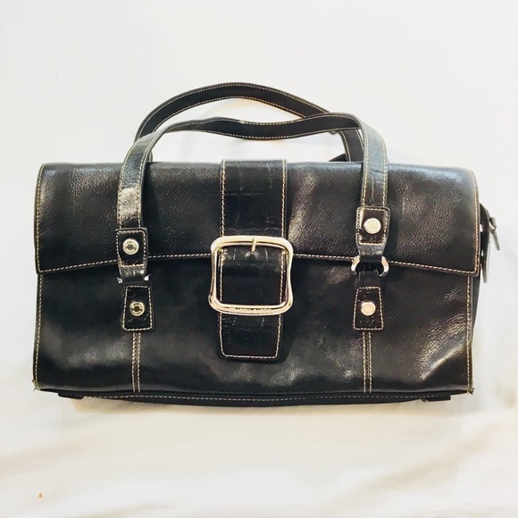 Franco Sarto Black Shoulder or Sachet Type Bag, Retro, Y2K - Picture 5 of 11